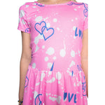 Allover Emojis Bleach Dress - Denny's