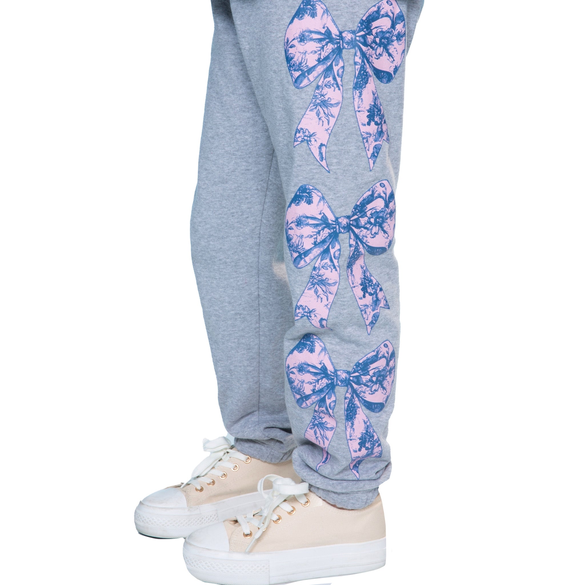 Floral Bows Leg Jogger - Denny's