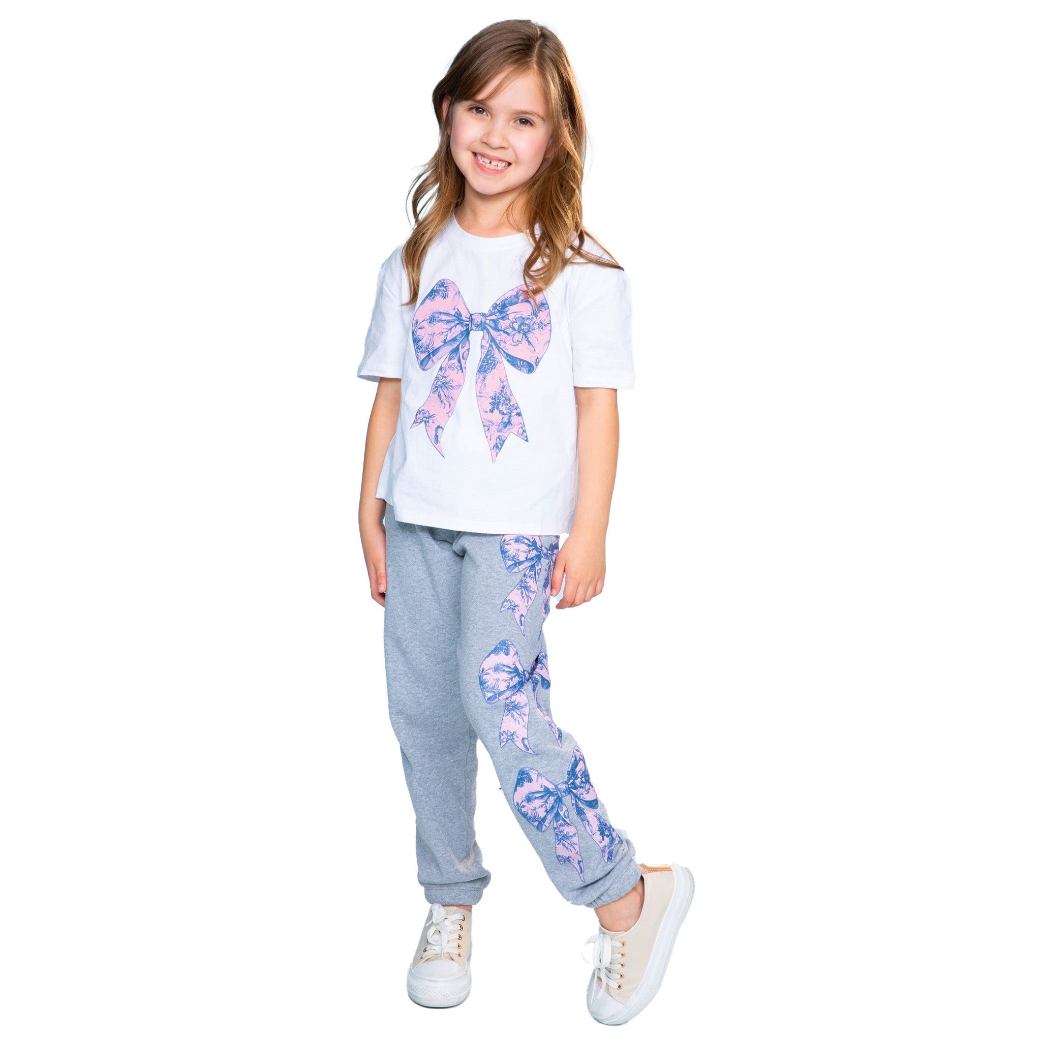 Floral Bows Leg Jogger - Denny's