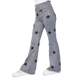 Black Stars Soft Flare Pant - Denny's