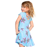 Allover Leopard Stars Short Sleeve Dress - Denny's