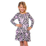 Animal Print Long Sleeve Dress - Denny's
