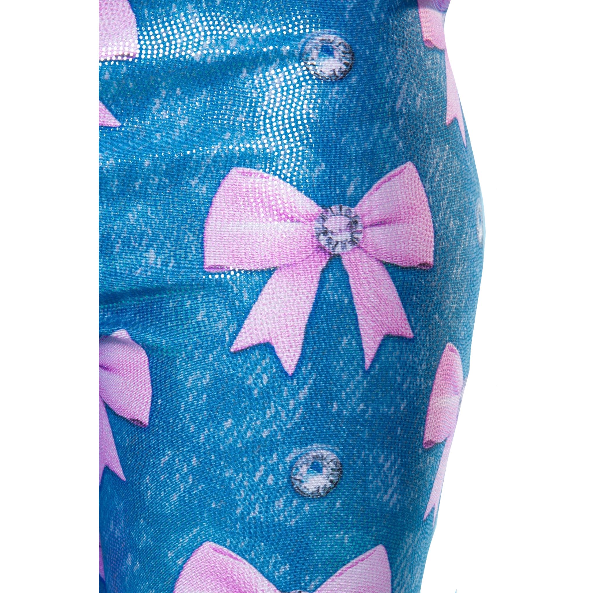 Pink Bows Leopard Foil Legging - Denny's