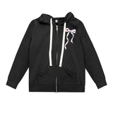 Pink Bow Zip Hoodie - Denny's