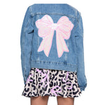 Sequin Bow Denim Jacket - Denny's