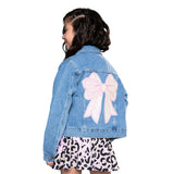 Sequin Bow Denim Jacket - Denny's