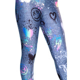 Allover Graffiti Elements Legging - Denny's