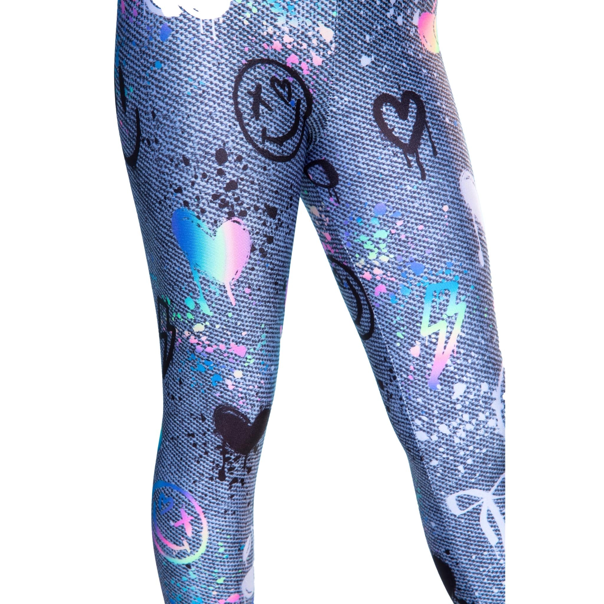 Allover Graffiti Elements Legging - Denny's