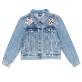 Allover Patches Denim Jacket - Denny's