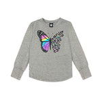 Long Sleeve Tee With Butterfly - Denny's