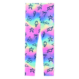 Allover Rainbow Emoji Soft Legging - Denny's