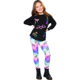 Allover Rainbow Emoji Soft Legging - Denny's