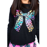 Leopard Bow Sweatshirt
