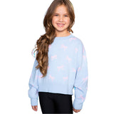 Crewneck With Allover Pink Bows