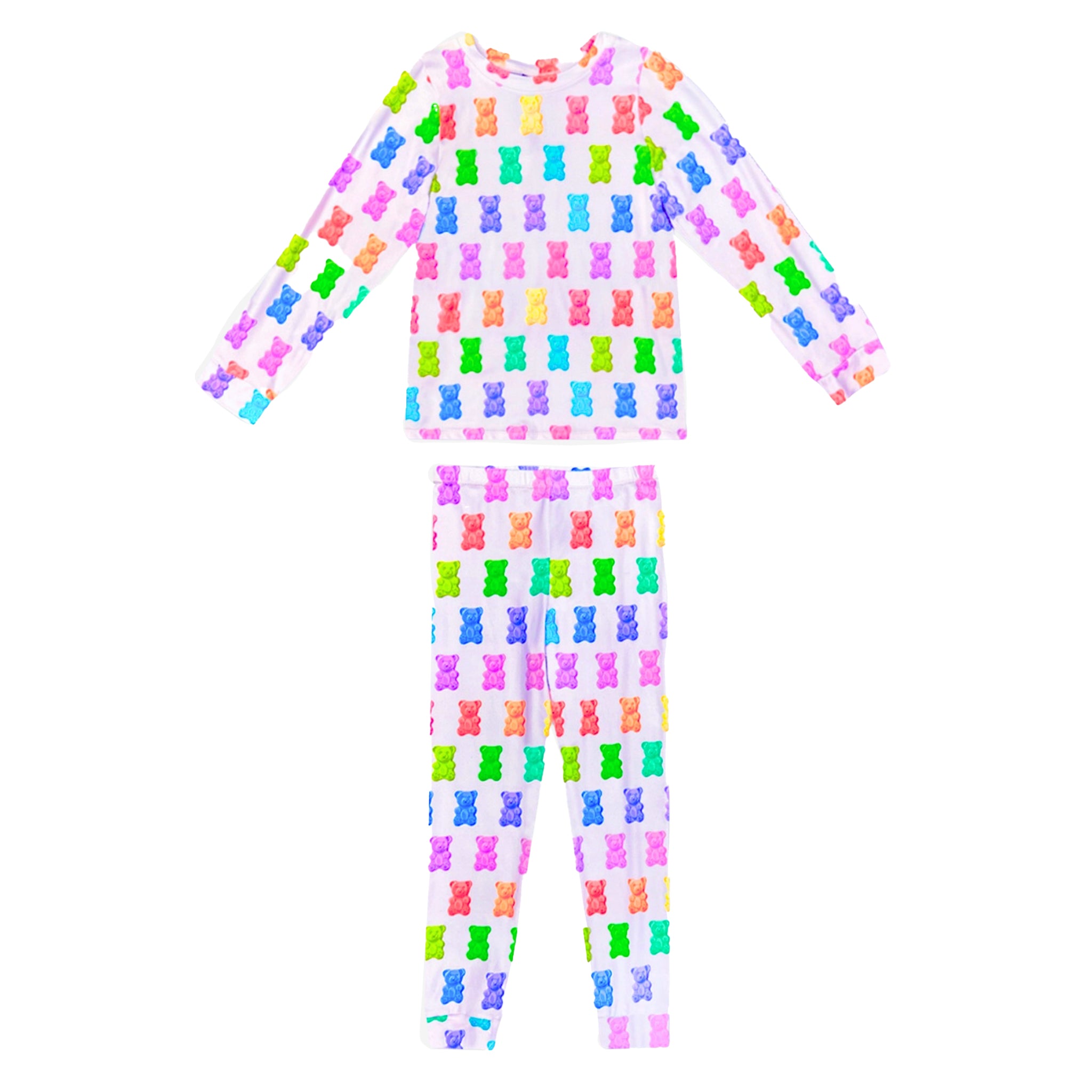 2pc Gummy Bears Long Sleeve Shirt and Pant Set - Denny's
