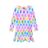 Gummy Bear Long Sleeve Ruffle Nightgown - Denny's