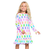 Gummy Bear Simply Soft Long Sleeve Lounge Dress