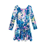 Long Sleeve Tie Dye Elements Dress - Denny's