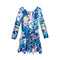 Long Sleeve Tie Dye Elements Dress - Denny's