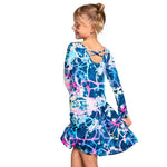 Long Sleeve Tie Dye Elements Dress - Denny's