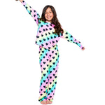 2pc Rainbow Heart Long Sleeve Tee & Karate Pant Set - Denny's