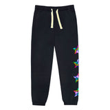 Jogger With Rainbow Sequin Stars