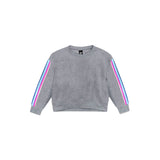 French Terry Sweatshirt With Multi Stripes