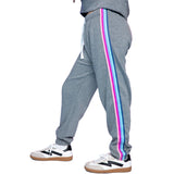 French Terry Jogger With Multi Stripes