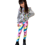 Tie Dye Heart Legging