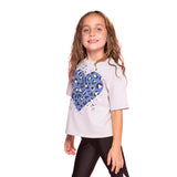 Leopard Heart Short Sleeve Tee