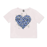 Leopard Heart Short Sleeve Tee