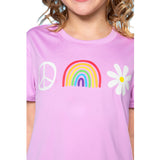 Short Sleeve Rainbow Tee