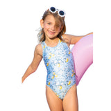 Lemon Floral One Piece Swimsuit