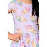 Short Sleeve Ice Cream Dress