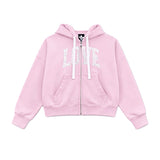 French Terry Love Zip Hoodie