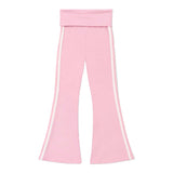 White Stripe Flare Pant