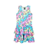 Rainbow Smile And Stars Racerback Dress