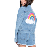 Jacket With Sequin Rainbow