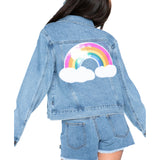 Jacket With Sequin Rainbow