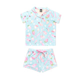 Short Sleeve Simply Soft 2pc Short Set Sage Pink Makeup