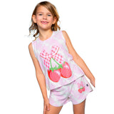 2pc Tie Dye Strawberry Shortset