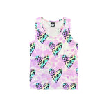 Allover Rainbow Heart Tank Top