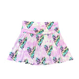Allover Rainbow Leopard Skort