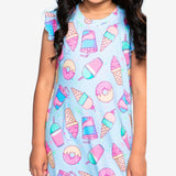 Simply Soft Flutter Sleeve Nightgown Lilac Donut Ice Cream