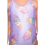 1pc Pink Ice Cream Swimsuit