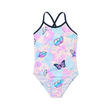 1pc Tie Dye Emojis Swimsuit