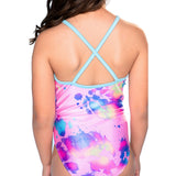 1pc Pink Blue Tie Dye