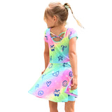 Simply Soft Graffiti Elements Rainbow Dress