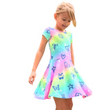 Simply Soft Graffiti Elements Rainbow Dress