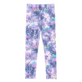 Simply Soft Denim Tie Dye Graffiti Elements Legging